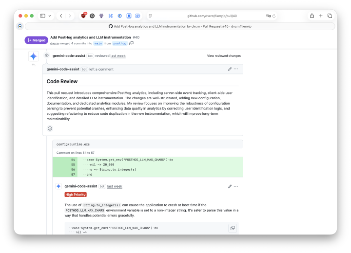 Gemini Code Review