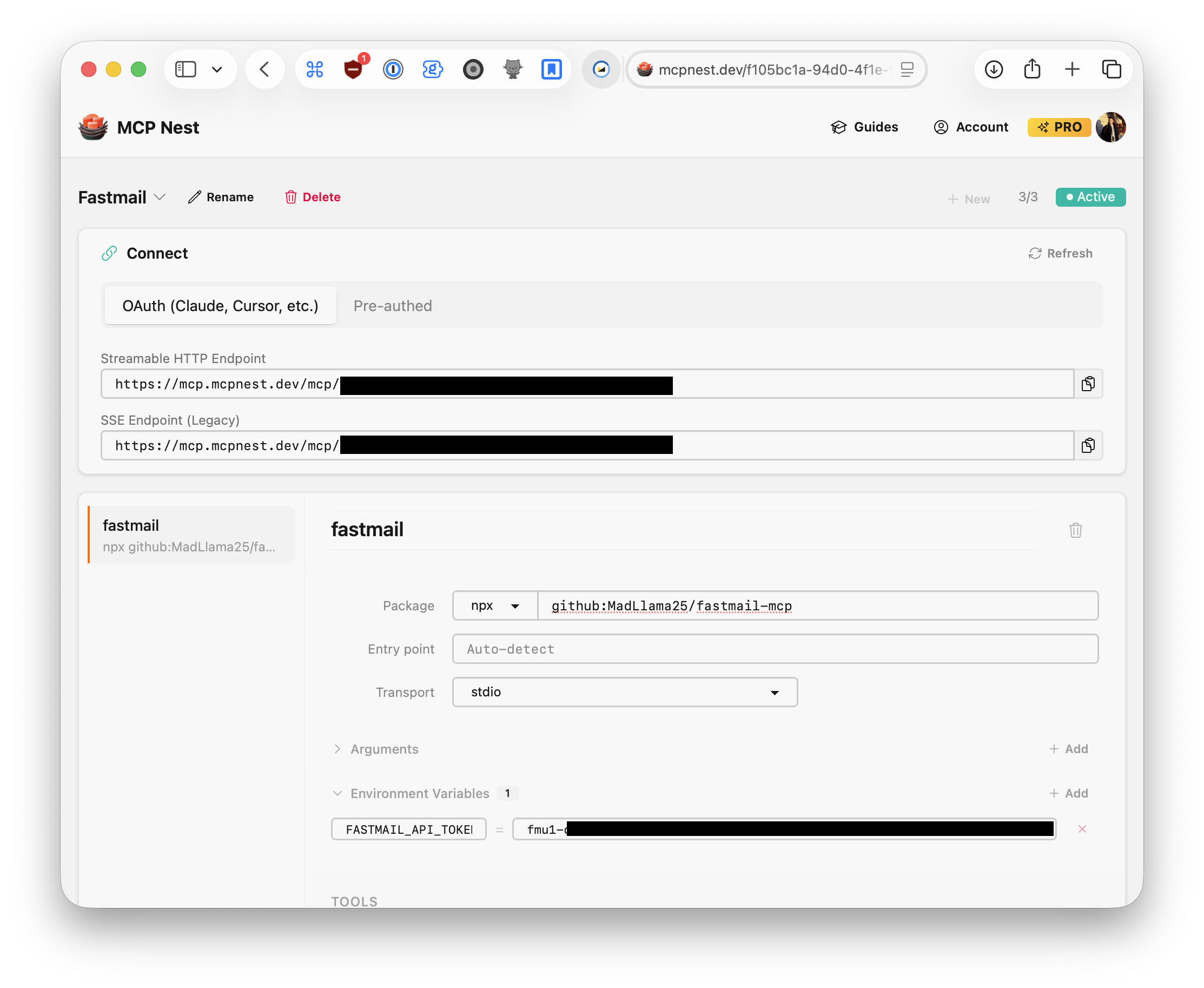 MCP Nest deployment