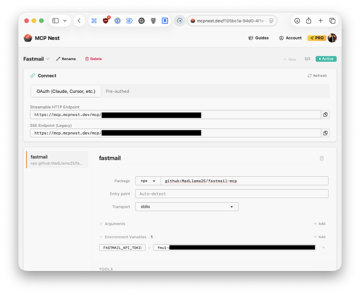 MCP Nest deployment