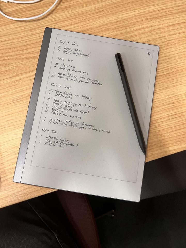 ReMarkable Day Planner