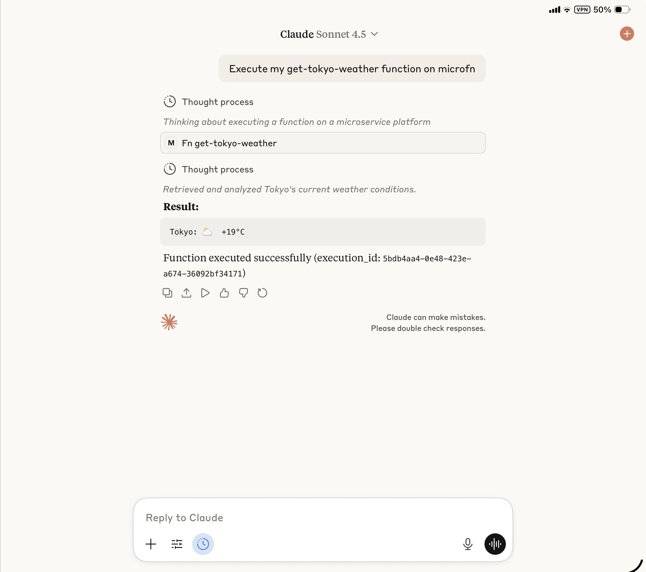 Claude meets microfn