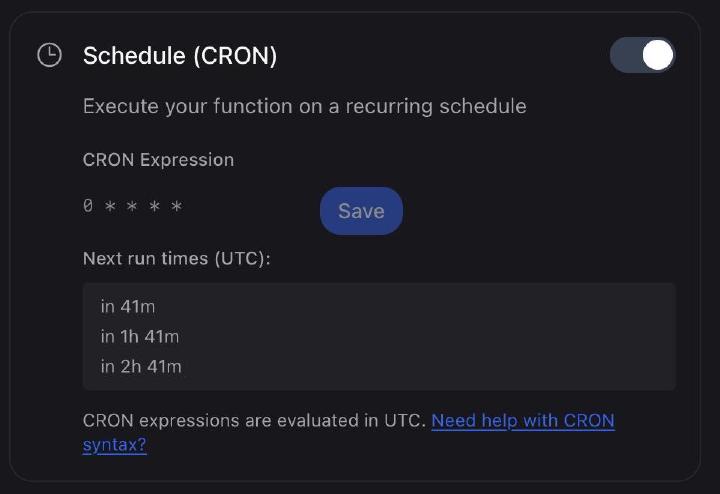 The CRON trigger