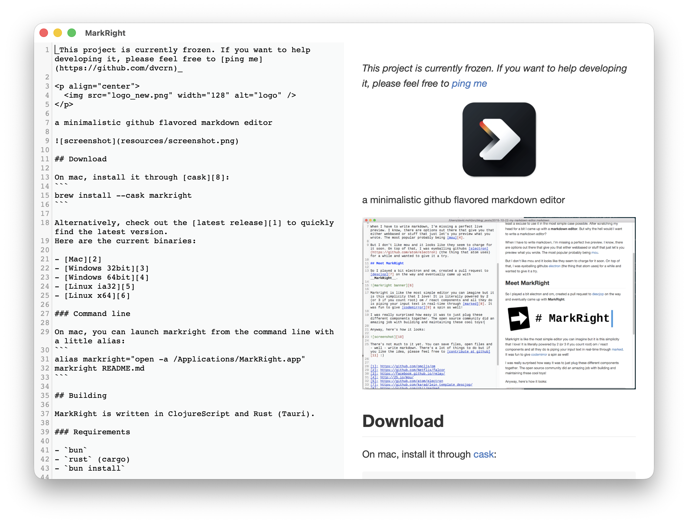 MarkRight Screenshot