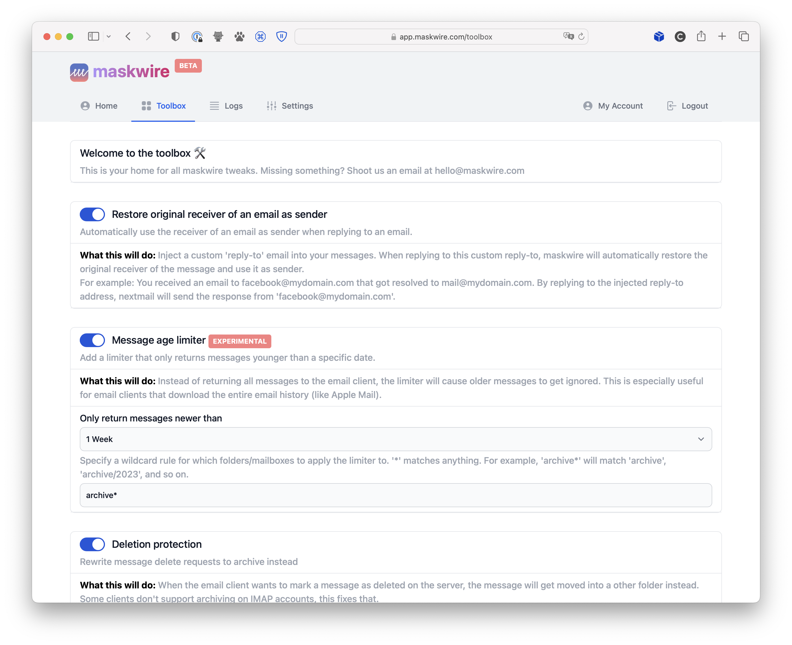 Maskwire Screenshot