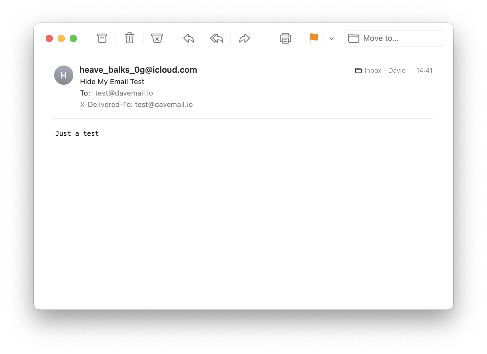 How the receiver sees the email