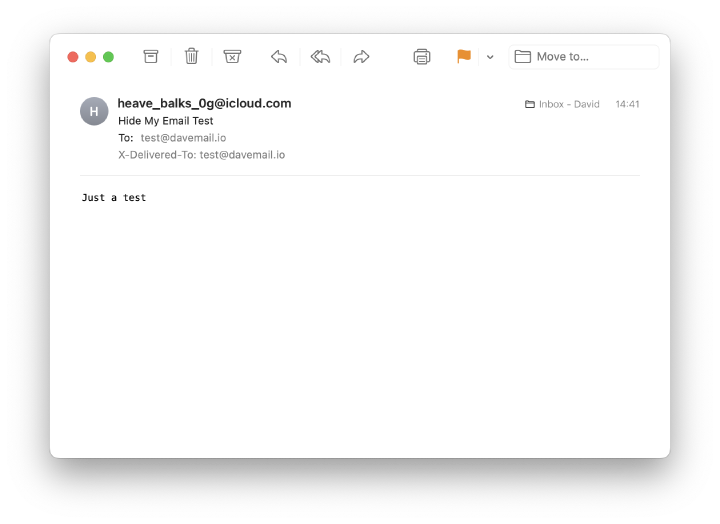 How the receiver sees the email
