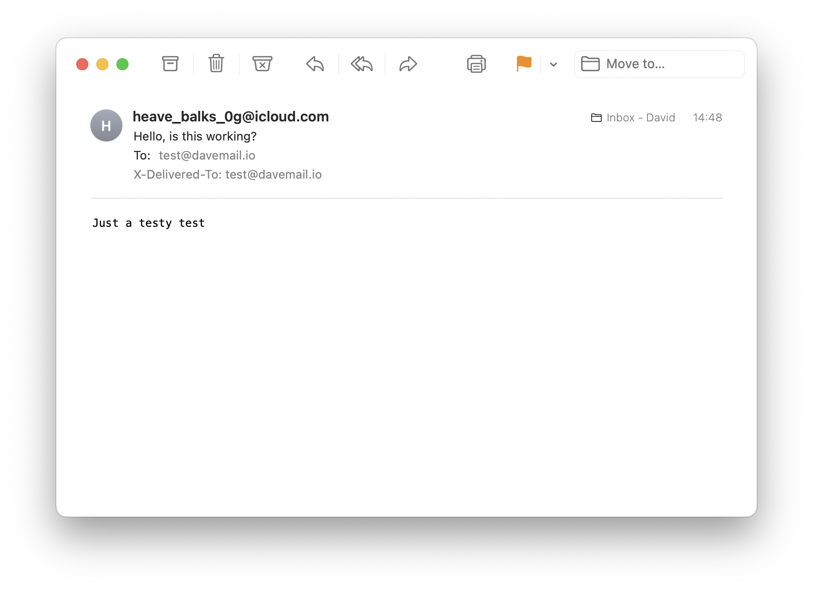 How the email got received