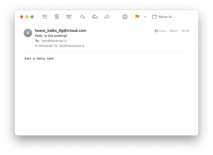 How the email got received