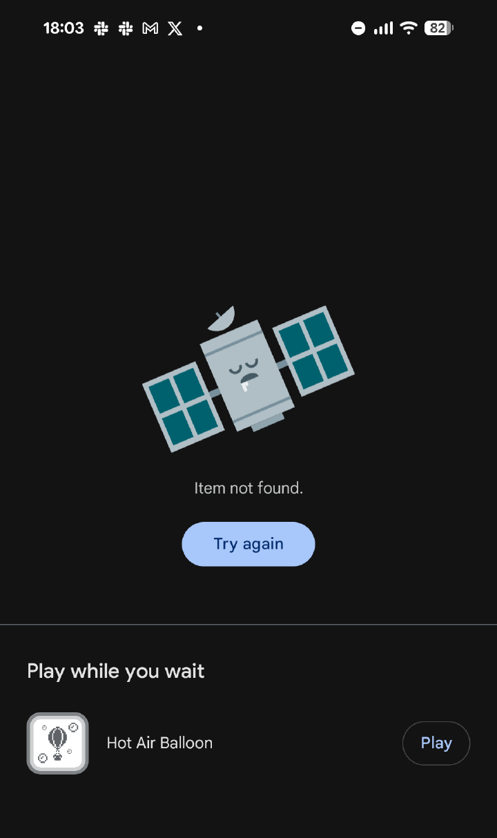 Google Play Store showing Item not found after a tester followed the closed beta signup steps